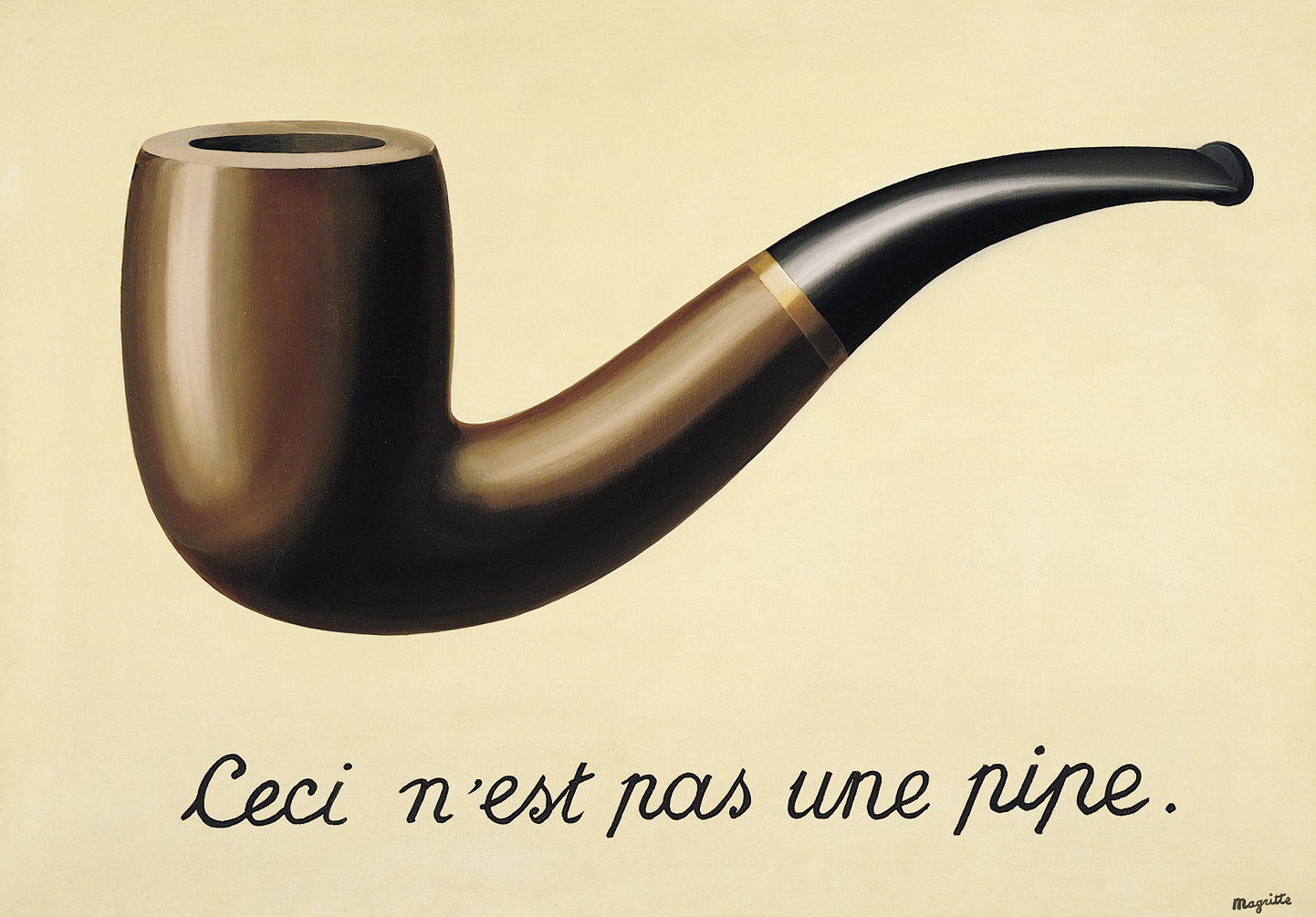 La Trahison des images (1928-1929) de René Magritte.