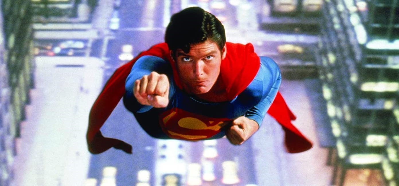 Christopher Reeve dans Superman de Richard Donner, 1978/Dovemead Films, Film Export A.G. , International Film Productions